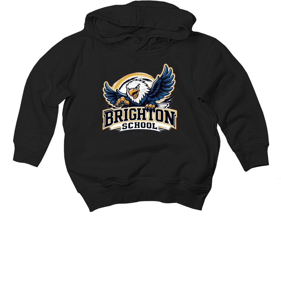 Eagle Spirt- Toddlers (Neutral) TP, a Black Toddler Pullover Hoodie