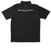 Ike & Ivy Varsity Performance*, a Black Unisex Performance Polo (back-view)