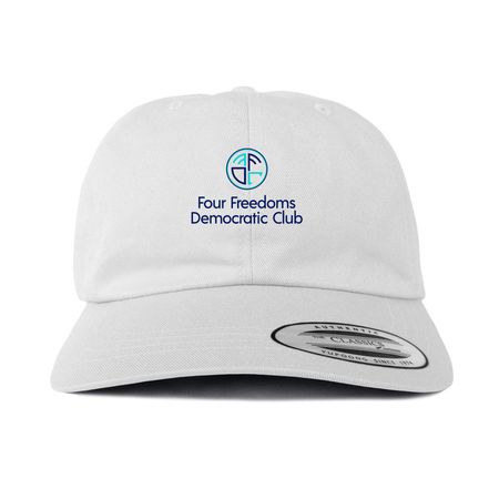 Four Freedoms Baseball Cap, a White Printed Classic Baseball Cap