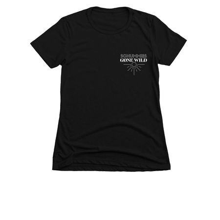 Schummies Gone Wild, a Black Women's Slim Fit Tee