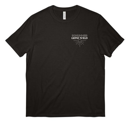 Schummies Gone Wild, a Deep Black All-American Unisex Tee