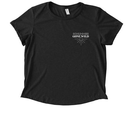 Schummies Gone Wild, a Space Black Allmade Eco Triblend Women?s Scoop Neck Tee