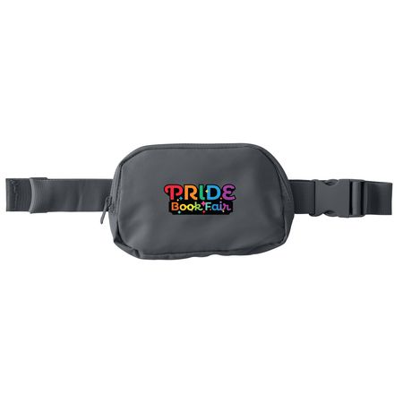 PRIDE Book Fair Fanny Pack, a Storm Grey Matte Hip Pack