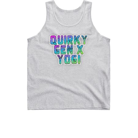 Quirky Gen X Yogi, a Sport Grey Classic Unisex Tank Top