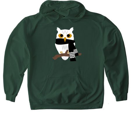 Spacey?s Owls, a Forest Green Softstyle Pullover Hoodie