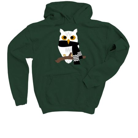 Spacey?s Owls, a Forest Green Youth Pullover Hoodie