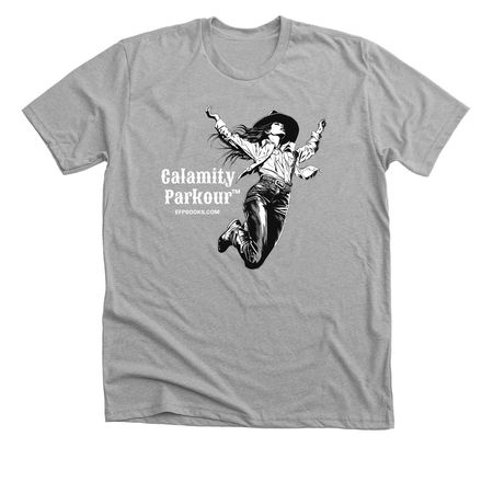 &nbsp;Partaking Parkour? Collection, a Athletic Heather Premium Unisex Tee