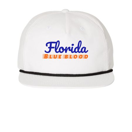 Florida: Blue Blood, a White/ Black Printed Umpqua Snapback Cap