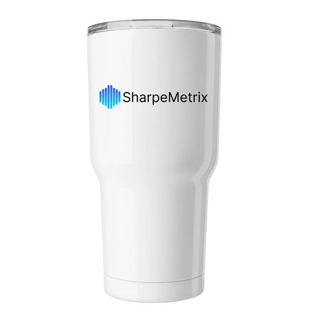 SharpeMetrix Tumbler, a White Insulated Tumbler