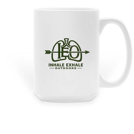 #INHALEtheMOMENT Mugs, a White Large Coffee Mug