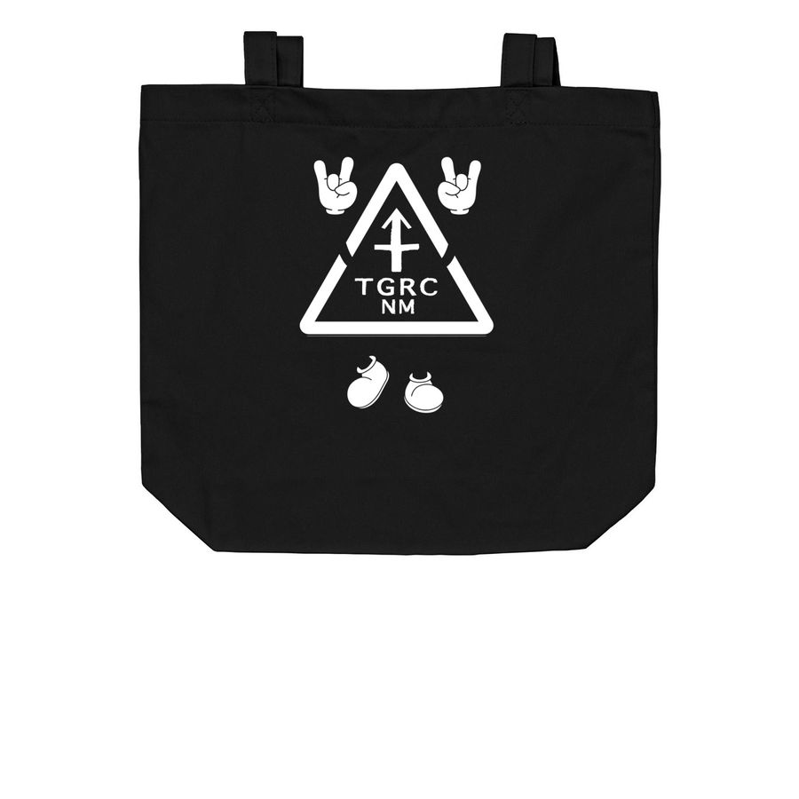 Rock & Roll TGRC Totes, a Black Organic Cotton Tote Bag