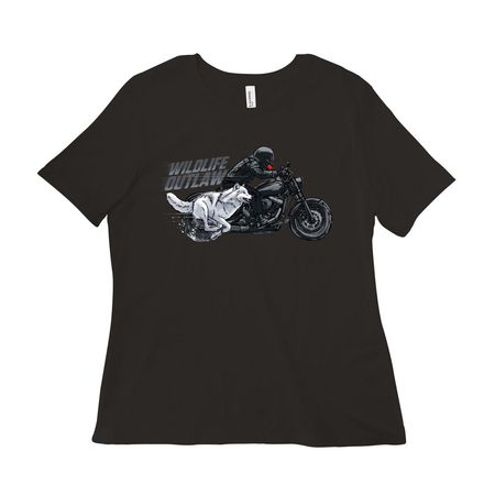 WILDLIFE OUTLAW, a Black Women?s Relaxed Cotton Tee