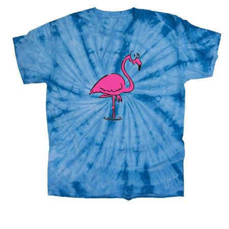2026 Conference Flamingo&nbsp;, a Baby Blue Classic Tie Dye Tee