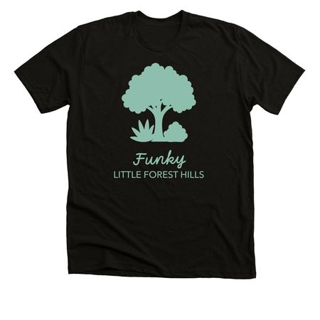 Funky Sage, a Black Heather Premium Unisex Tee