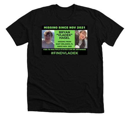 Find Vladek Hasel Shirts, a Solid Black Blend Premium Unisex Tee
