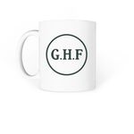 Goose Hill Farm Coffee Mug, a White Coffee Mug (back-view)