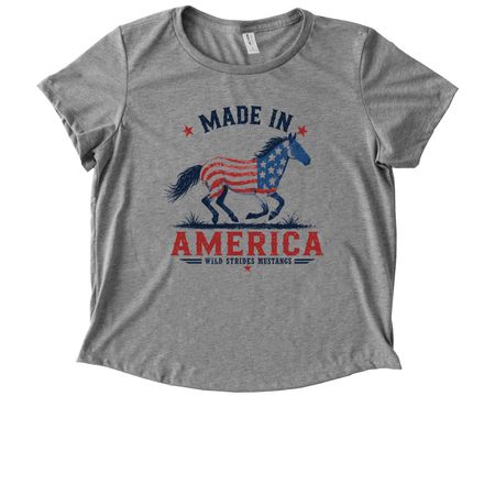 Limited Edition Patriotic Shirts, a Aluminum Grey Allmade Eco Triblend Women?s Scoop Neck Tee