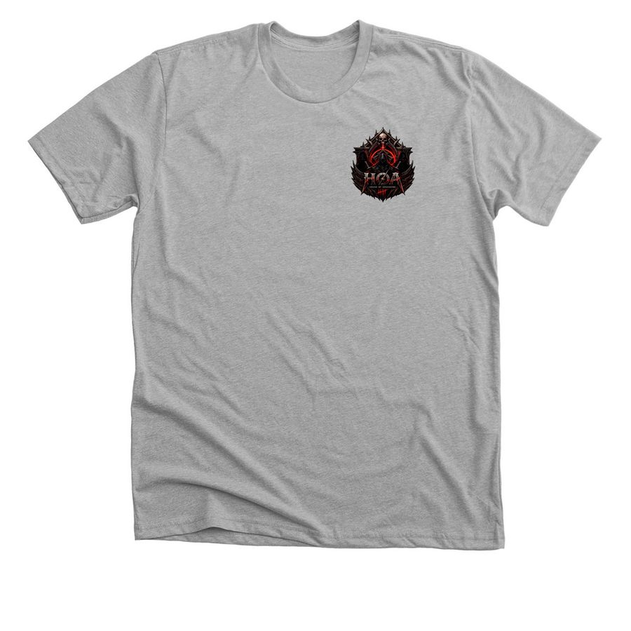 House of Assassins, a Athletic Heather Premium Unisex Tee