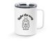 Light the Way- Mug, a White Stainless Steel Travel Mug