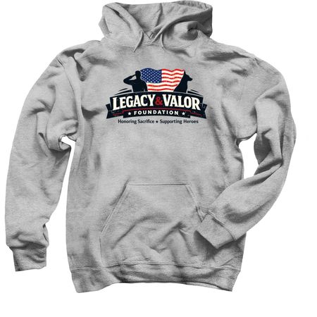 L & V hoodie, a Sport Grey Pullover Hoodie