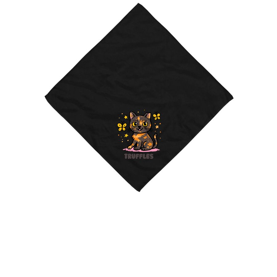 Bandanas by @trufflesthetortie, a Black Cotton Bandana