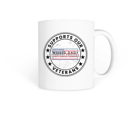 Supports Our Veterans, a White Coffee Mug