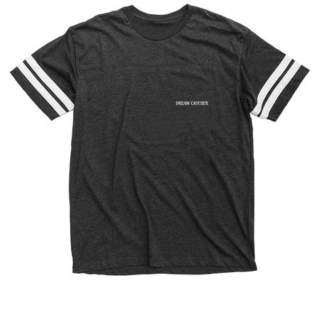DREAM CATCHER&nbsp; LOGO, a Vintage Smoke / White Football Jersey Tee
