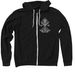 Wi Bugs, a Black Zip Up Hoodie
