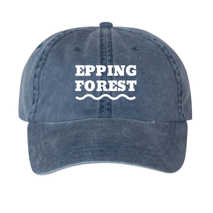 Hats, a Navy Printed Pigment Dye Baseball Cap