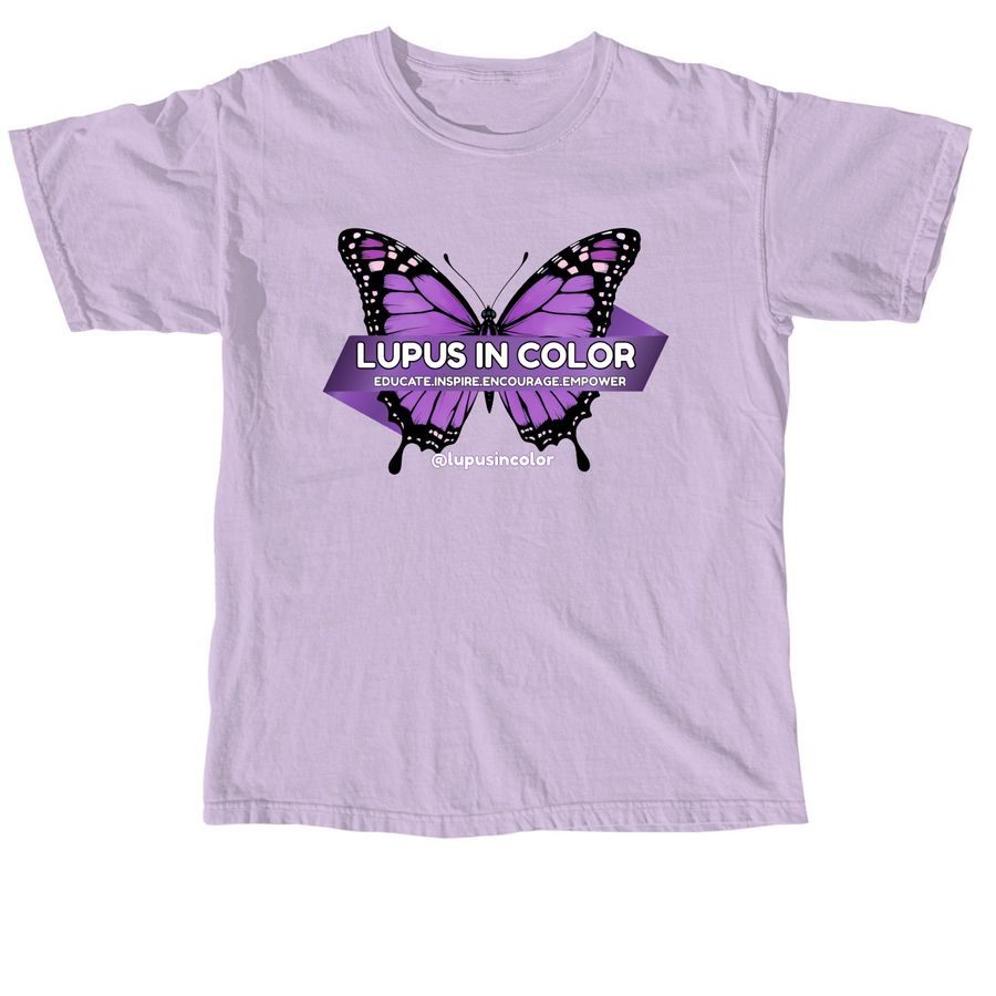Lupus in Color Logo, a Orchid Comfort Colors Unisex Tee