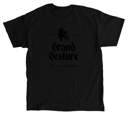 Grand Gesture Books Logo: Black Logo, a Black Classic Unisex Tee