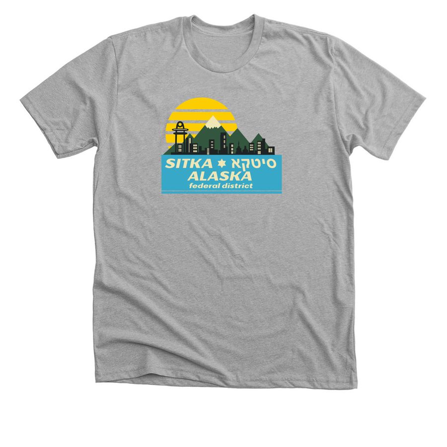 Yiddish Policemen?s Union - Sitka Tourist T, a Athletic Heather Premium Unisex Tee