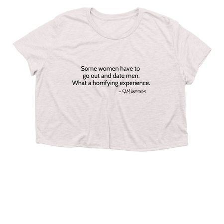 End the Experience, a Heather Dust Women?s Flowy Cropped Tee