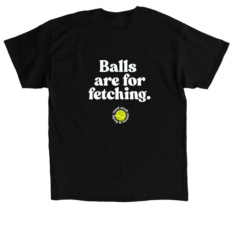 Spay & Neuter Your Pets, a Black Classic Unisex Tee (back-view)