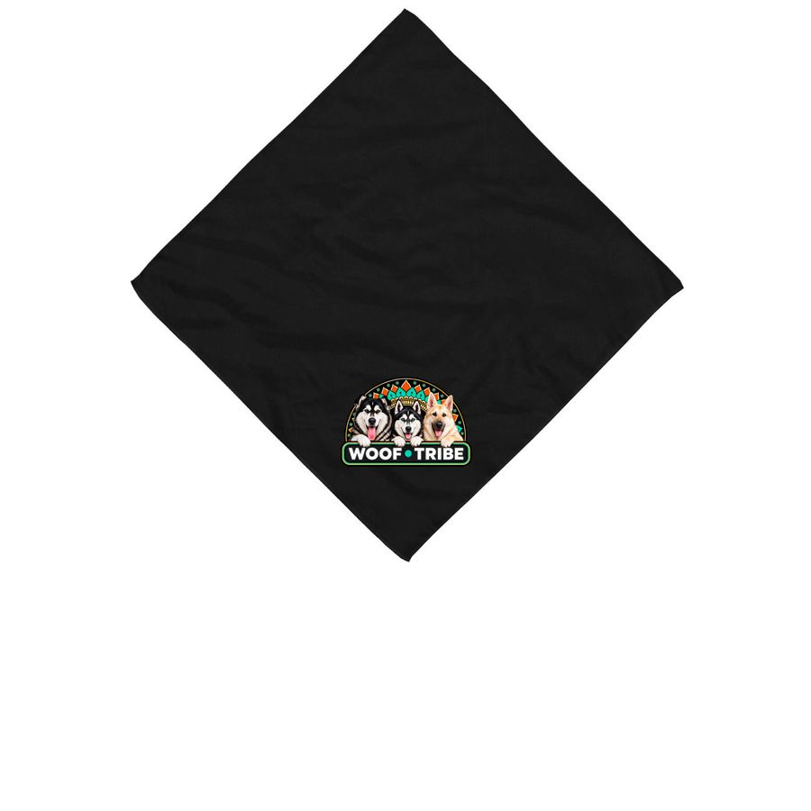 Retro -&nbsp; Bandana, a Black Cotton Bandana
