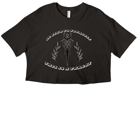 Be Kind To Yourself Crop Tee, a Black Women?s Cropped Cotton Tee