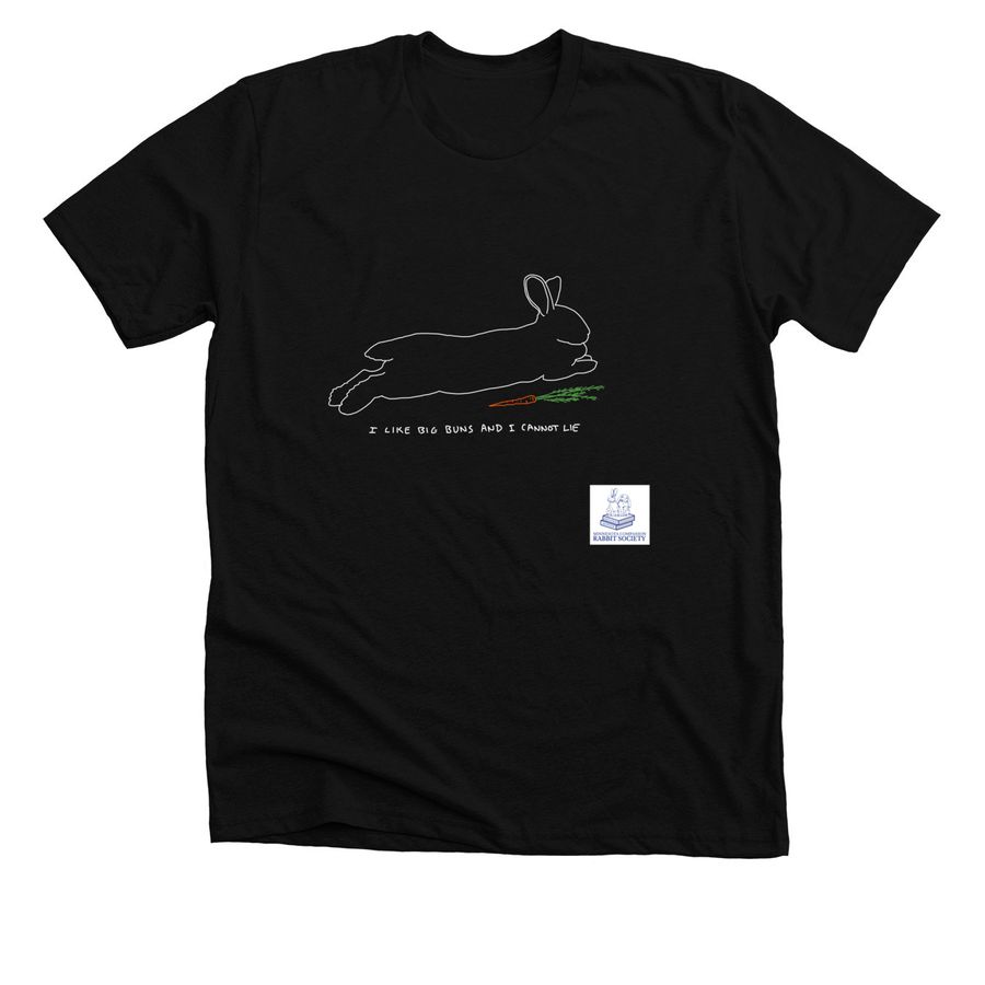 I Like Big Buns (Dark Colors), a Solid Black Blend Premium Unisex Tee
