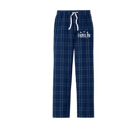 LUE Pajama Pants & Sweats, a Dark Royal Scotch Plaid Flannel Pocket Pajama Pant
