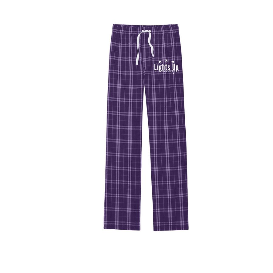LUE Pajama Pants & Sweats, a Purple/ White Flannel Pajama Pant