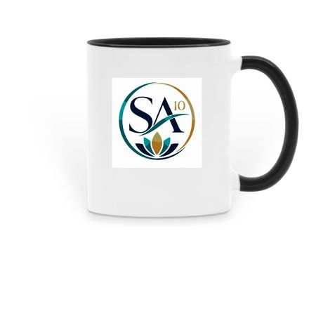 SA10 - Mugs, a Black Two-Tone Ceramic Mug