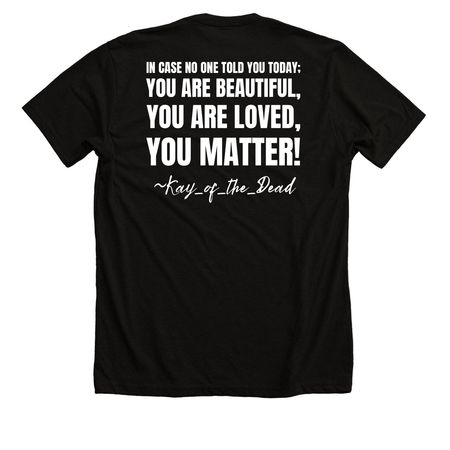 Birthday AFSP Fundraiser 2026, a Solid Black Blend Premium Unisex Tee (back-view)