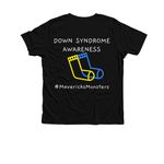 T21 Merch, a Solid Black Blend Premium Youth Tee (back-view)