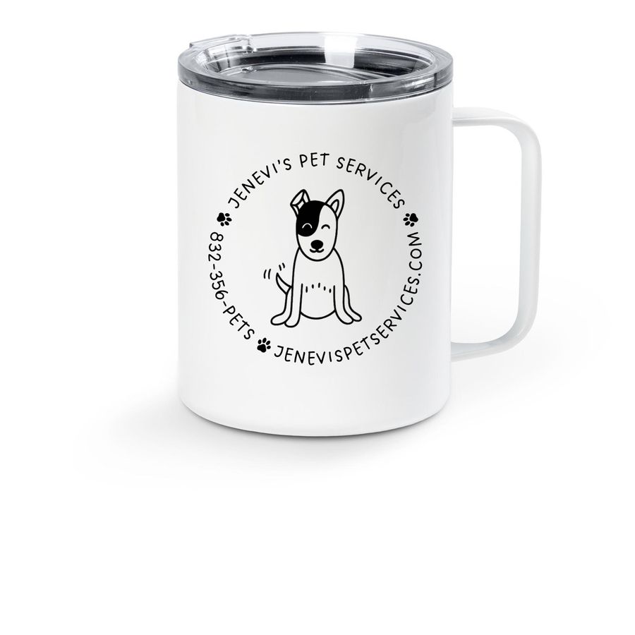 JPS Travel Mugs, a White Stainless Steel Travel Mug