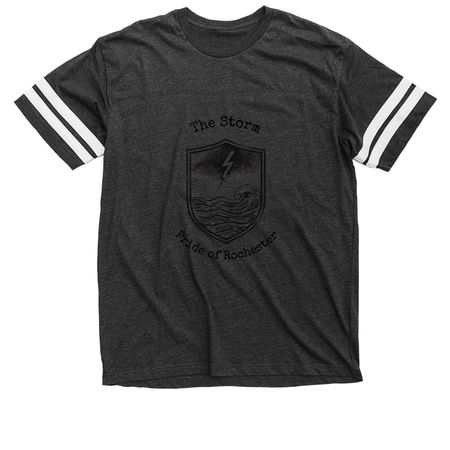Pride of Rochester Fall 2026 Show Merch, a Vintage Smoke / White Football Jersey Tee