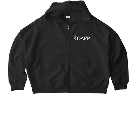 OAFP Logo Gear, a Black Stanley/Stella Women?s Stella Ida Zip Up Pullover Hoodie