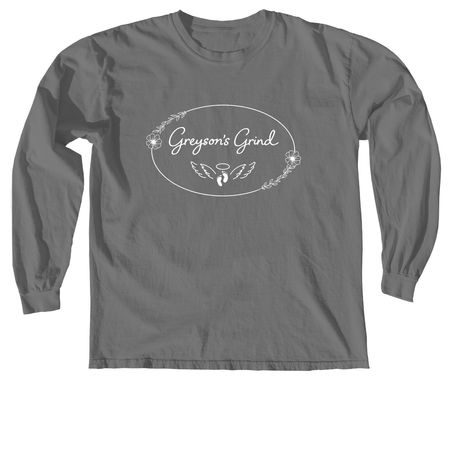 Greyson?s Grind, a Grey Comfort Colors Long Sleeve Tee