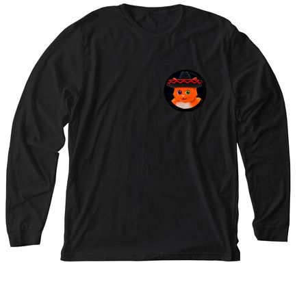 THE ORIGINALS, a Solid Black Blend Premium Long Sleeve Tee