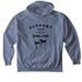 Support Your Local Shelter, a Blue Jean Comfort Colors Pullover Hoodie