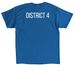 DEFEND - District 4, a Royal Classic Unisex Tee (back-view)