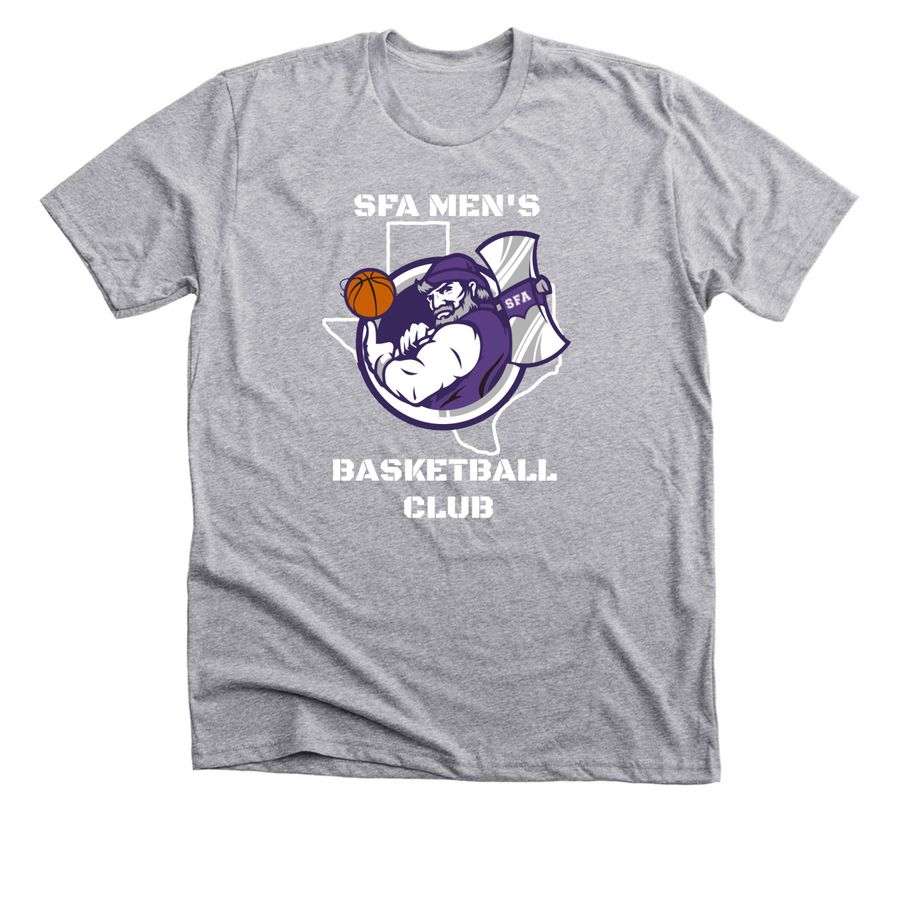 SFA Men's Basketball Club&nbsp;, a Athletic Heather Premium Unisex Tee